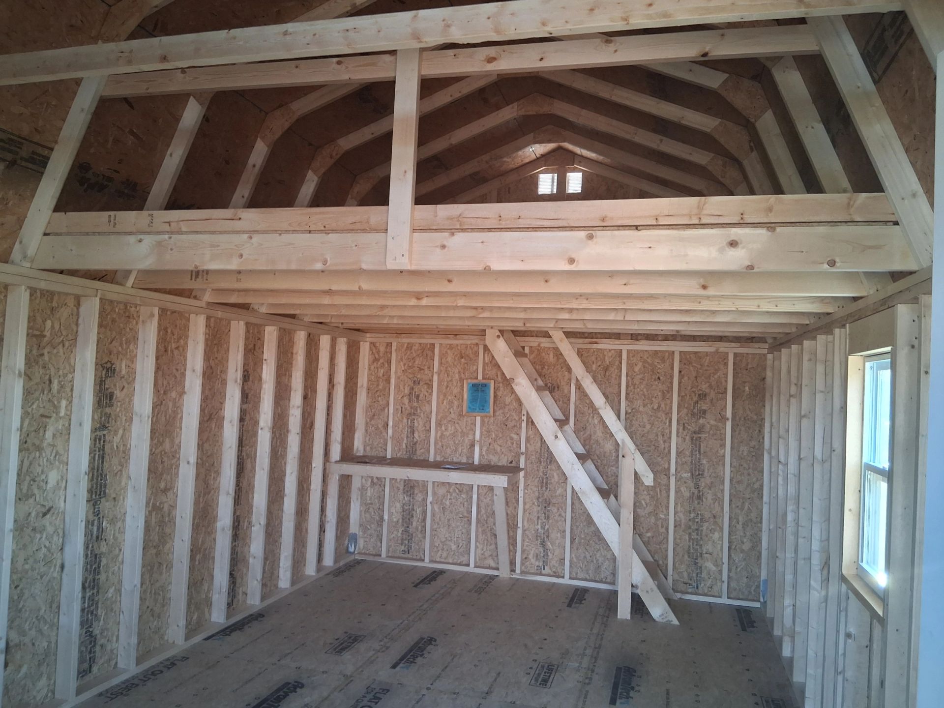 Sturdi-Bilt Lot Inventory 12x24 Cabin Inside 1