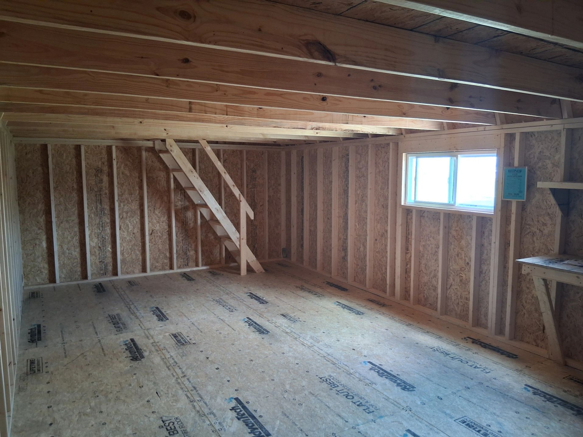Sturdi-Bilt Lot Inventory 14x24 Barn Inside Pic 1