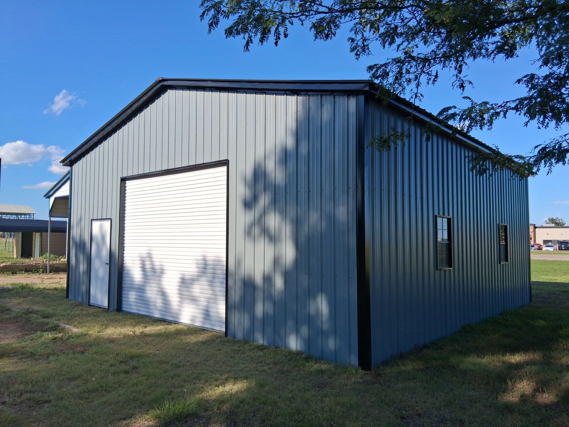 Tubular Steel Buildings Large Shop